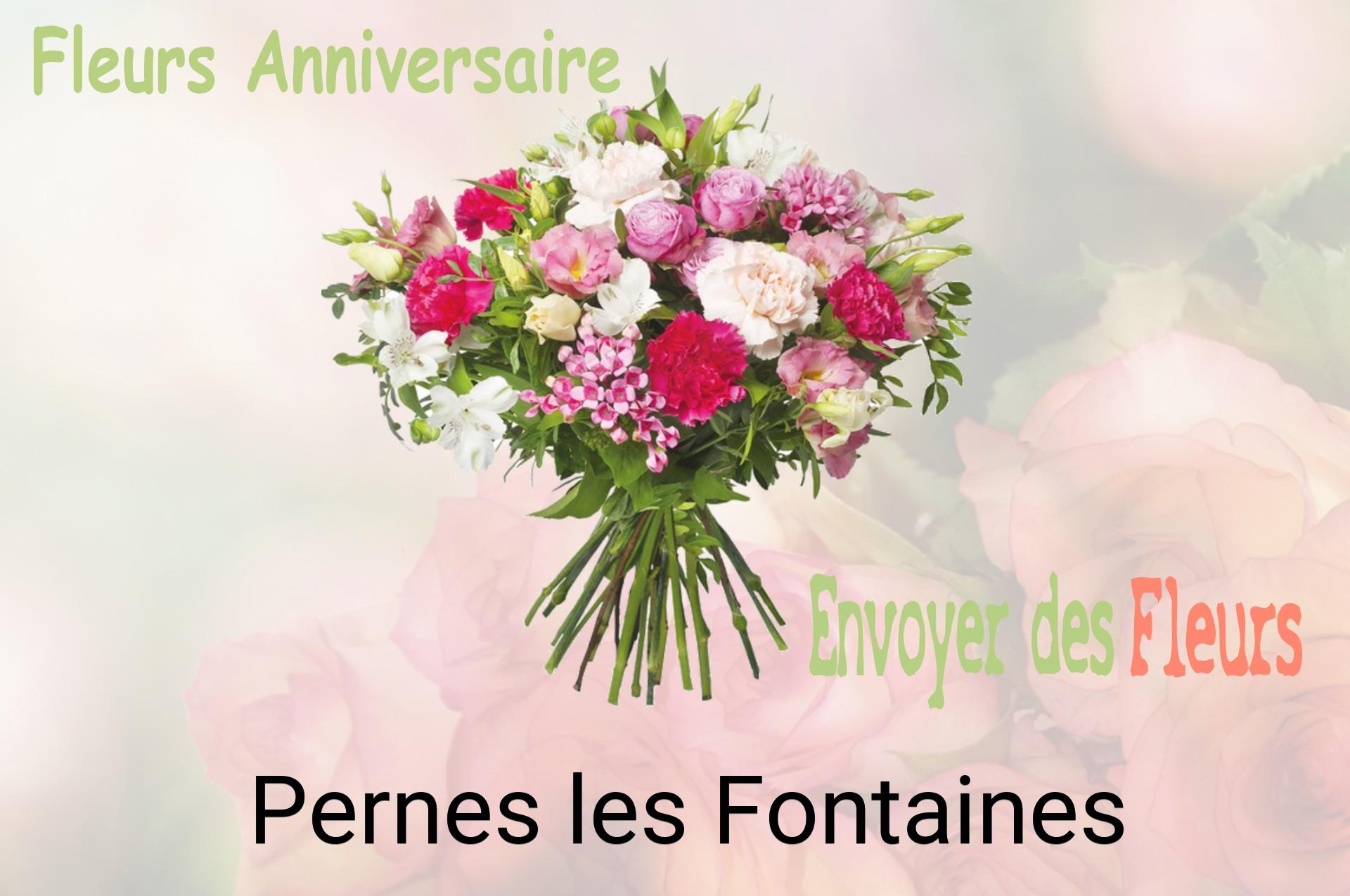 Bouquet de fleurs d’anniversaire livré à Pernes-les-Fontaines